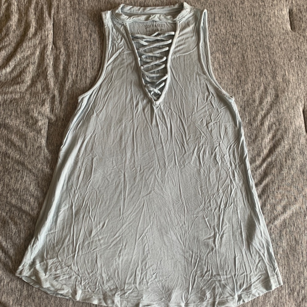 Soft and Sexy Lace Up Tank